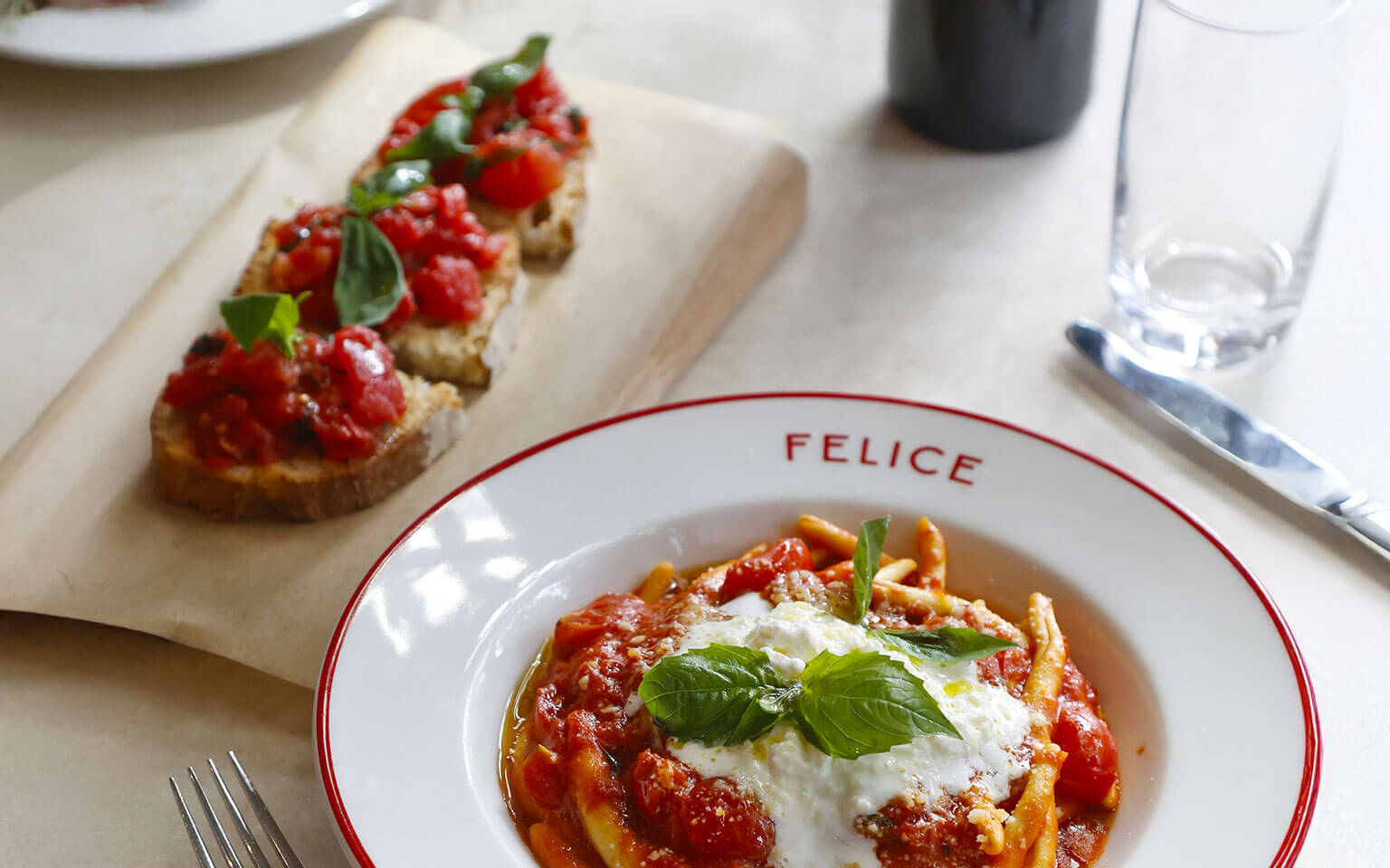 Fusilli al ferretto e burrata